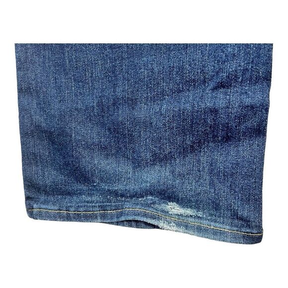 Levis Stretch Blue Jeans Women’s18M Mid Rise Boot Cut Tag 34x32 Fit 38x30 Flaw - Picture 9 of 14